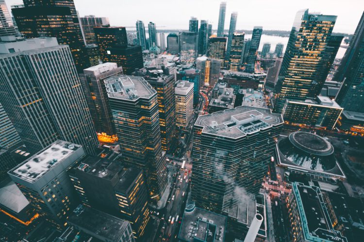 An image of skyscrapers